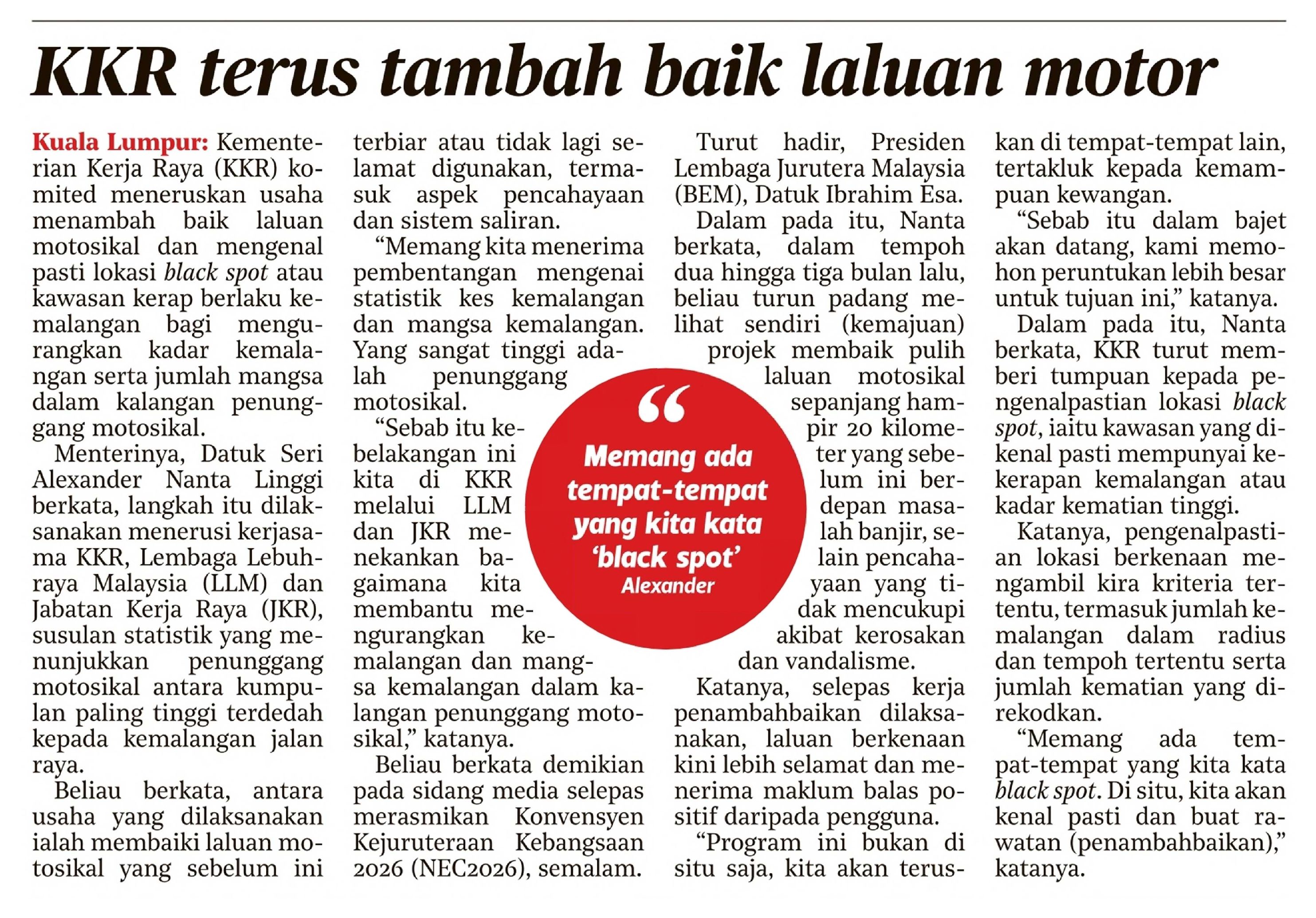 /home/www/html/portal/web/sites/default/files/kempen-myjalan/kenyataan-media-myjalan/2026-08/19 Ogos 2026, Kuala Lumpur - KKR Terus Tambah Baik Laluan Motor (Harian Metro)